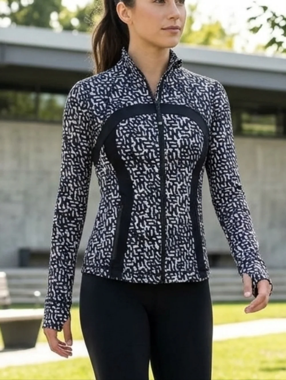 Lululemon Define Jacket Rare Print Net Pop Sz 8